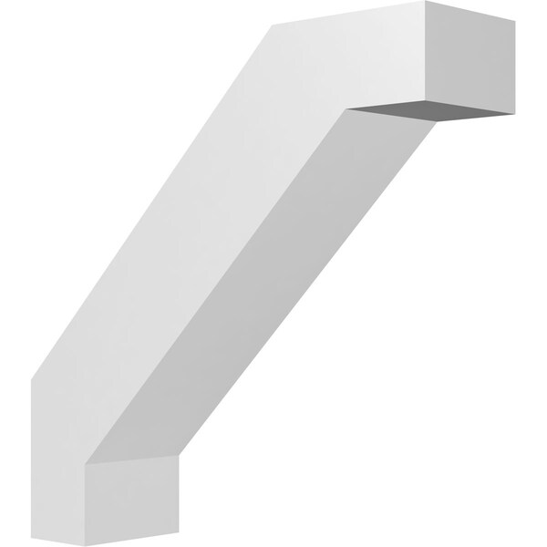 Ekena Millwork 5-in. W x 18-in. D x 18-in. H Burlington Architectural Grade PVC Knee Brace BRCP05X18X18BUR - main